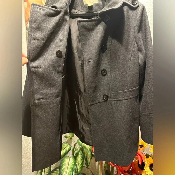 Michael Kors gray wool blend jacket/coat women’s size XL - Picture 7 of 16
